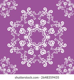 Snowflakes. Seamless pattern. Vector background. Flat, Isolated vector illustration eps 10