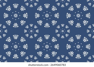 Snowflakes. Seamless pattern. Vector background. Flat, Isolated vector illustration eps 10