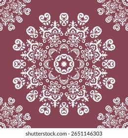 Snowflakes. Seamless pattern. Vector background. Flat, Isolated vector illustration eps 10