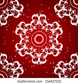 Snowflakes seamless pattern vector illustration
