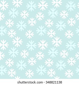 Snowflakes seamless pattern. Vector illustration