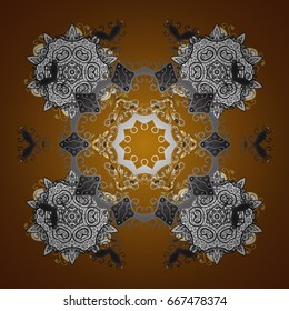 Snowflakes seamless pattern with watercolor effect. Vector seamless background. Textile print for bed linen, jacket, package design, fabric and fashion concepts. Abstract seamless snowflakes design.