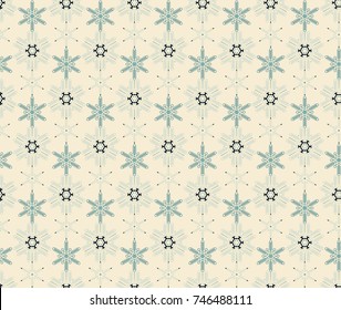 Snowflakes seamless pattern. Winter holidays background. Xmas texture, wallpaper, backdrop.