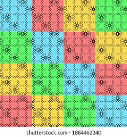 Snowflakes seamless patterns abstract background