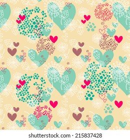 snowflakes seamless texture, vector illustration