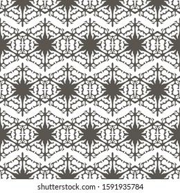 Snowflakes seamless vector pattern Abstract background