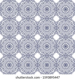 Snowflakes seamless vector pattern Abstract background