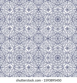 Snowflakes seamless vector pattern Abstract background