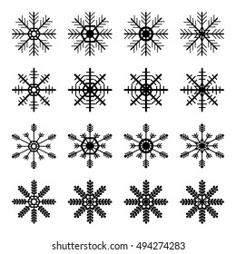 snowflakes set 2