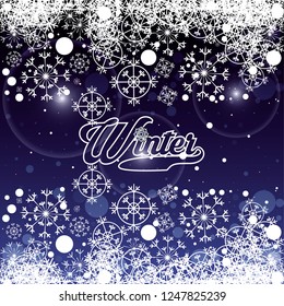 snowflakes set of decorative christmas