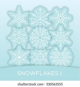 Snowflakes set I.