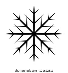 Snowflakes Shape - Christmas Vector Illustration