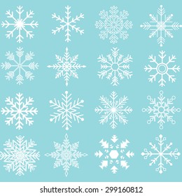 Snowflakes Silhouette Collections.