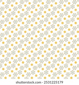 Snowflakes Simplicity Seamless Vector Pattern Design