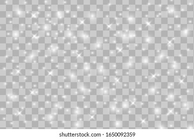 White Sparks Stars Glitter Special Light Stock Vector (Royalty Free ...