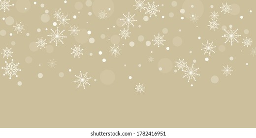 
Copos de nieve. Nieve, nevada. Caer copos de nieve blancos dispersos sobre un fondo degradado. Vector	
