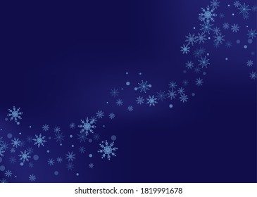 Copos de nieve. Nieve, nevada. Caer copos de nieve blancos dispersos sobre un fondo degradado. Vector	