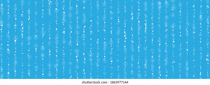 Copos de nieve. Nieve, nevada. Caer copos de nieve blancos dispersos sobre un fondo de color. Vector