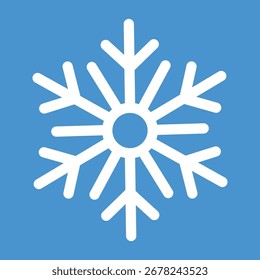 Copos de nieve. Nieve. Copo de nieve fácil de usar ilustración de icono. Iconos de nieve. Elementos geométricos aislados Vector de Navidad. Iconos de vectores de copos de nieve. Iconos de invierno de nieve o copos de nieve. Iconos de invierno de copos de nieve.