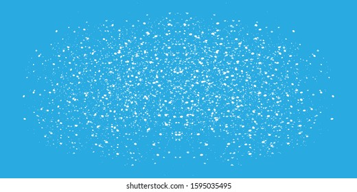 Snowflakes snow texture for design vector illustration isolated on blue background.