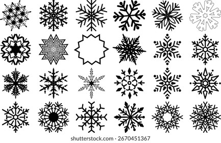 Snowflakes and Snow Winter Collection – Snowflake Icons, Patterns, Backgrounds, and Designs Snowflakes Winter Collection – Icons, Patterns, Backgrounds, Vectors, and Snow Designs