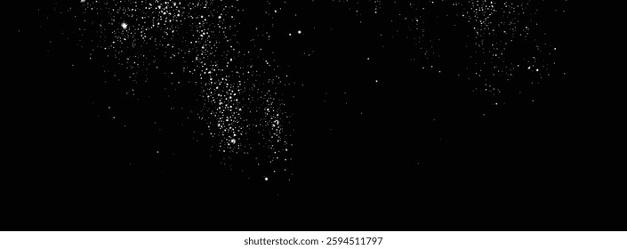 Snowflakes snowfall effect. Realistic transparent white color ice background