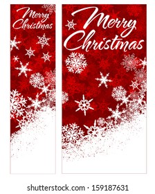 Snowflakes - Snowflake Web Banners with Copy Space