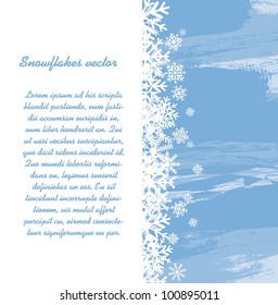 snowflakes with space with copy  snowflakes with space for copy, blue background. vector
