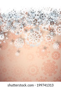 Snowflakes and space for text. plus EPS10