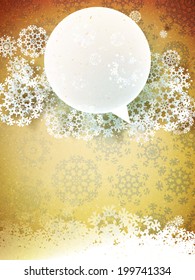 Snowflakes and space for text. plus EPS10