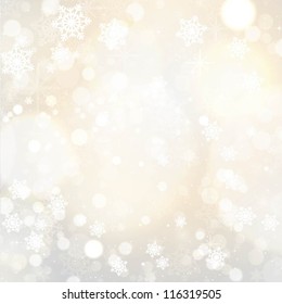 Flocos de neve e estrelas Fundo de Natal