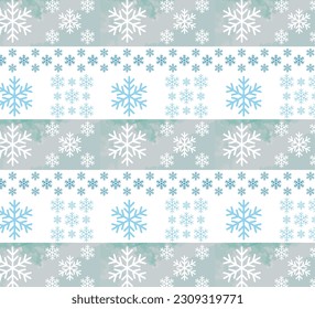 Copos de nieve con un patrón horizontal de rayas