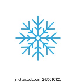 Snowflakes Style Design for Labels, Winter Frozen Symbol illustration
