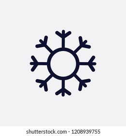 Snowflakes thin line ftat design vector illustration. snow crystal icon vector