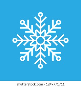 Snowflakes thin line ftat design