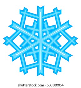 Snowflakes. Transparent background.