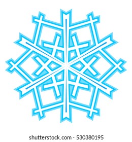 Snowflakes. Transparent background.