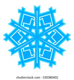 Snowflakes. Transparent background.