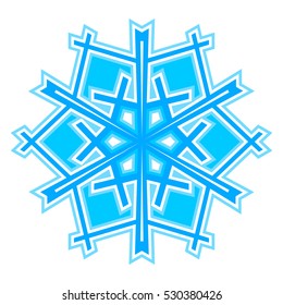 Snowflakes. Transparent background.