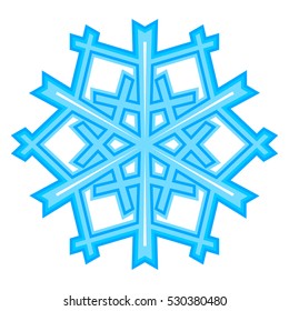 Snowflakes. Transparent background.