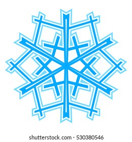 Snowflakes. Transparent background.
