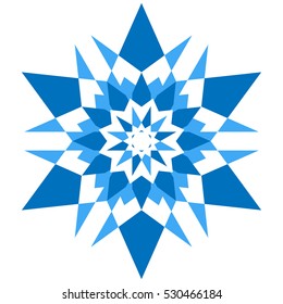 Snowflakes. Transparent background.