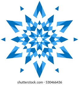 Snowflakes. Transparent background.