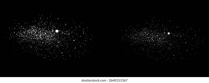 Snowflakes transparent snow falling background design