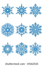 Snowflakes. Vector.