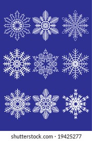 Snowflakes. Vector.