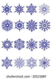 Snowflakes. Vector.