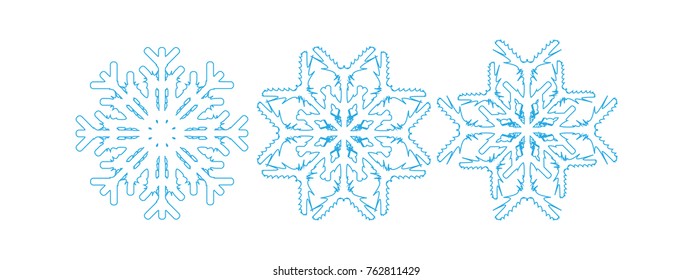 Snowflakes, vector, Christmas holidays