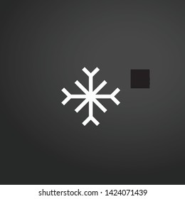 Snowflakes vector icon. Snowflakes concept stroke symbol design. Thin graphic elements vector illustration, outline pattern for your web site design, logo, UI. EPS 10.