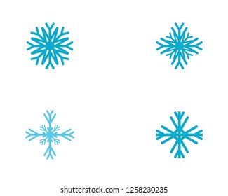 Snowflakes vector icon illustration